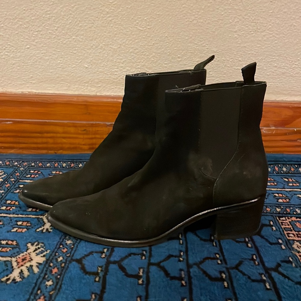 Dolce Vita Black Leather Ankle Boots